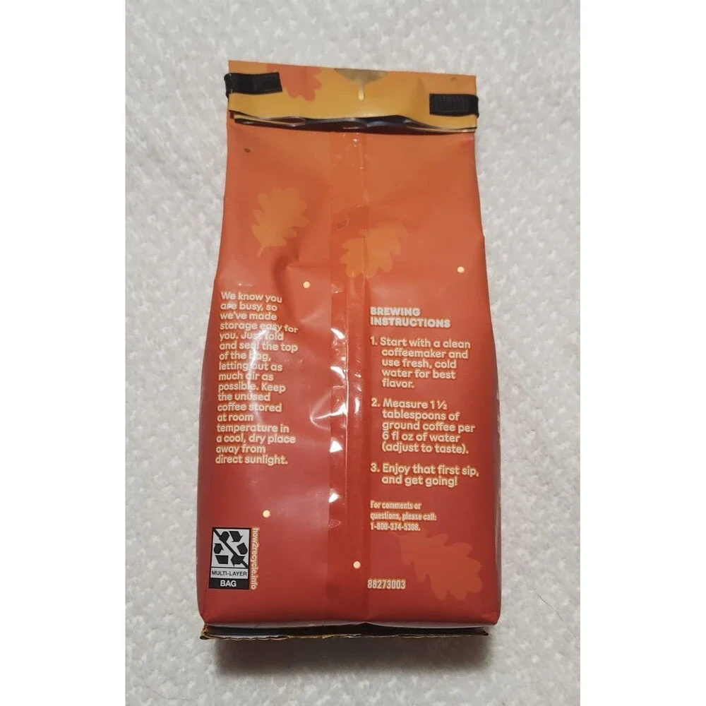 Dunkin Pumpkin Spice Ground Coffee 11 oz Bag Special Limited Edition 5-19-2026
